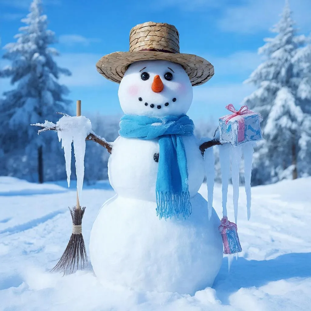 Новогодний снеговик