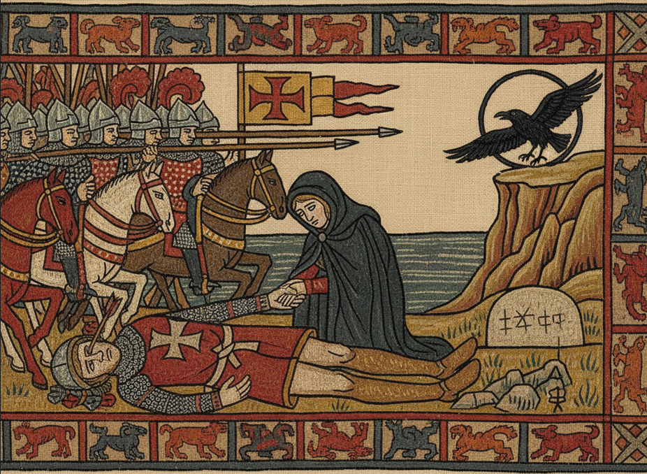 Гарольд II Годвинсон, павший у холма Сенлак.