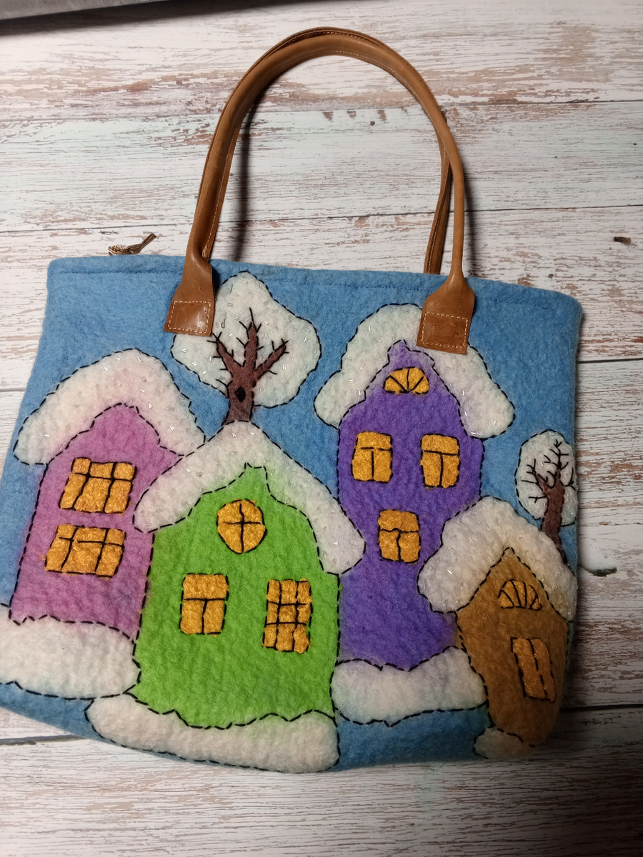 Сумка из Троицкой шерсти своими руками