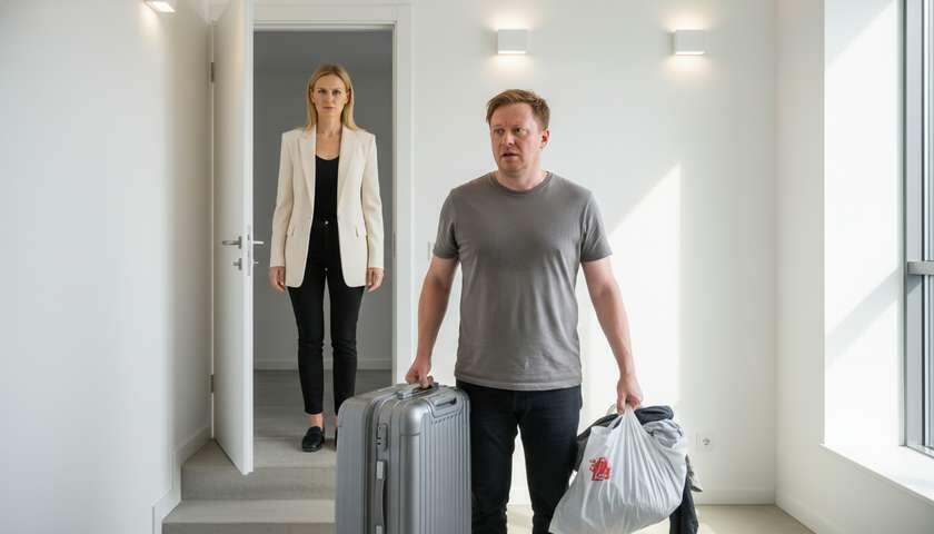 Не стала ждать, когда сам уйдёт, попросила, чтобы ему помогли уйти и не возвращаться.