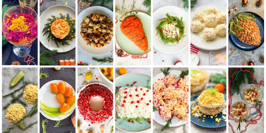 14 классических салатов на праздничный стол: от шубы до мимозы