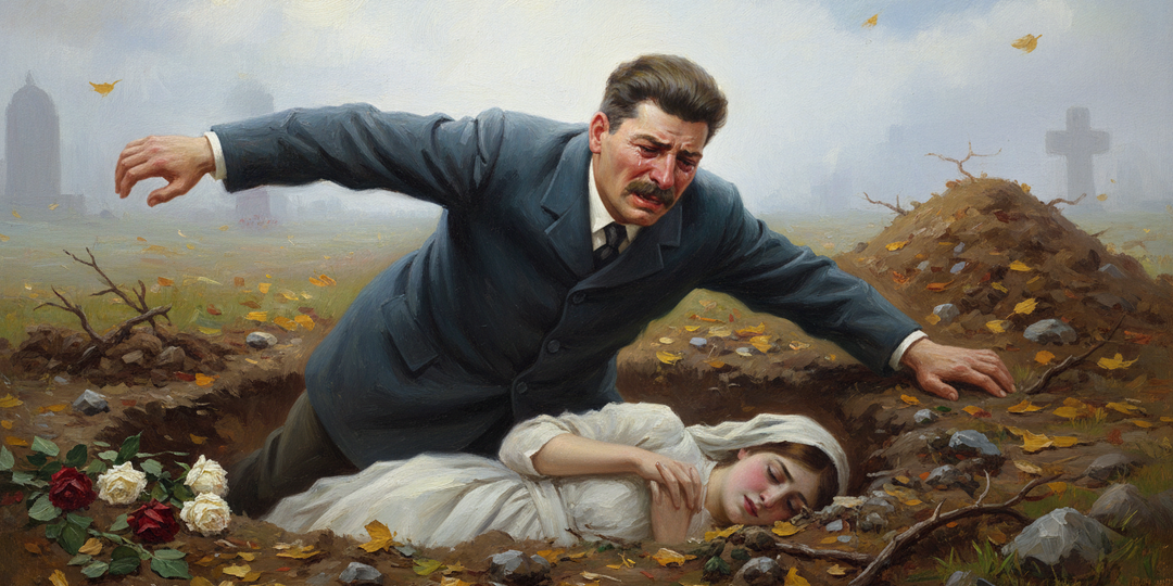 Почему Сталин прыгнул в могилу за первой женой, но не пришёл на похороны второй