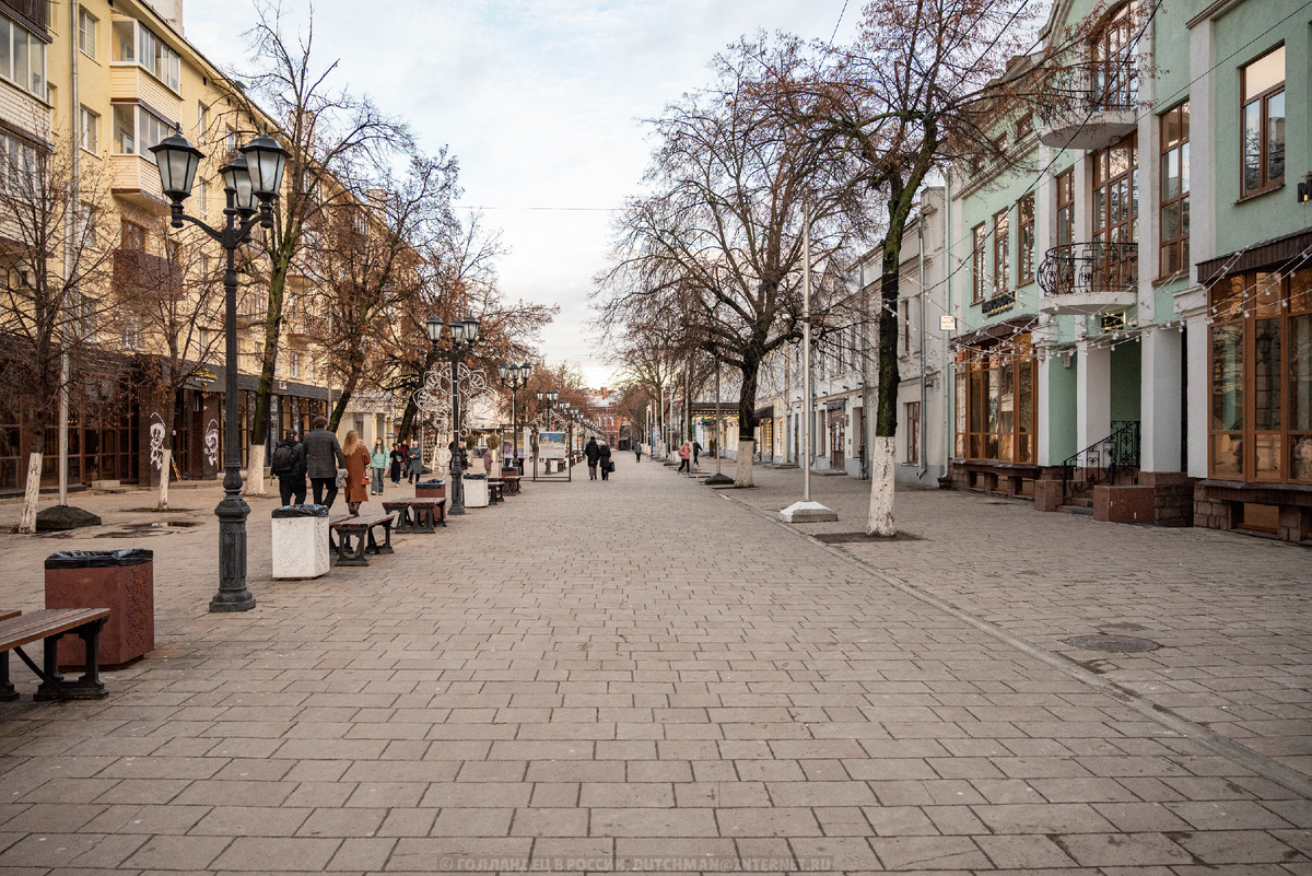 Почтовая улица - главная пешеходная улица Рязани. Фото: Голландец в России