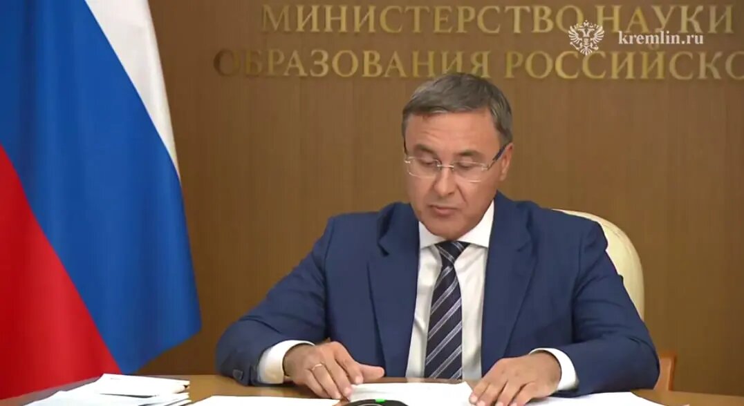    Валерий Фальков. Фото: скриншот из видео пресс-службы Кремля