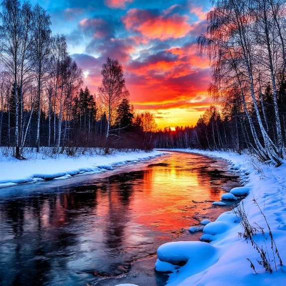 Создано нейросеть. Русская зима – прекрасное время отдыха для дачника