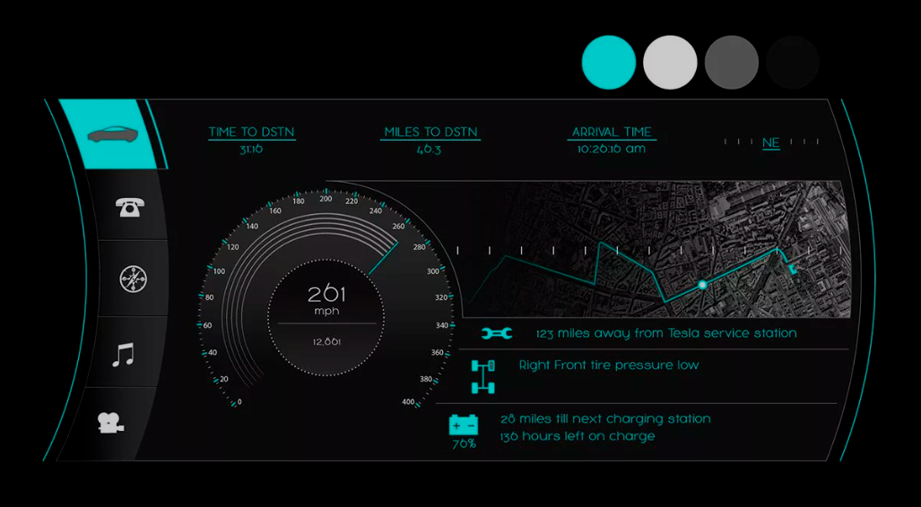 Интерфейс умного автомобиля