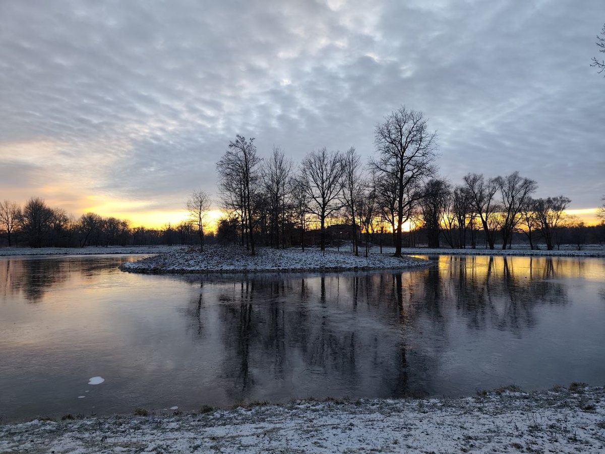 Луговой парк, декабрь 2025 г. // Источник фото: ЖК «Экография. Квартал у Петергофа», застройщик ГК «Охта Групп»