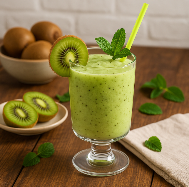 Киви-коктейль — освежающий напиток с ярким вкусом и тропическим настроением рецепты от Дарики