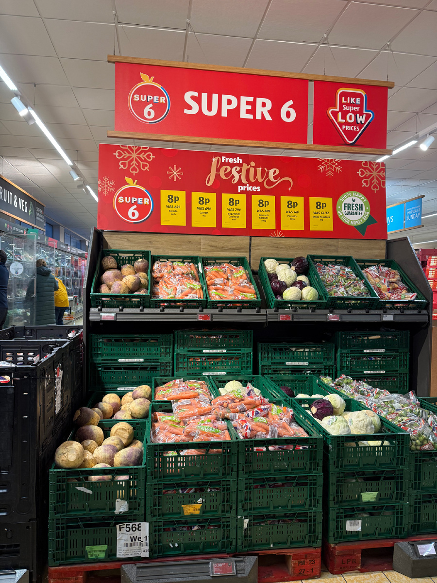 В Алди овощи по 8 пенсов. Фотография из личного архива. 