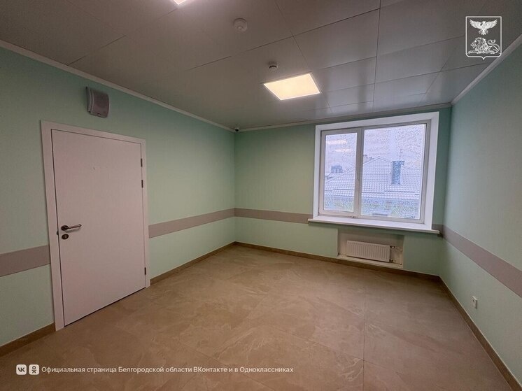     Завершающий этап: капремонт поликлиники № 1 в Белгороде на финише, фото: t.me/belregion_ru