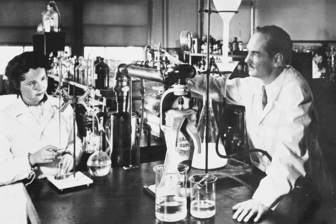 Гертруда Элайон и Джордж Хитчингс, 1948 год Фото: Wikipedia