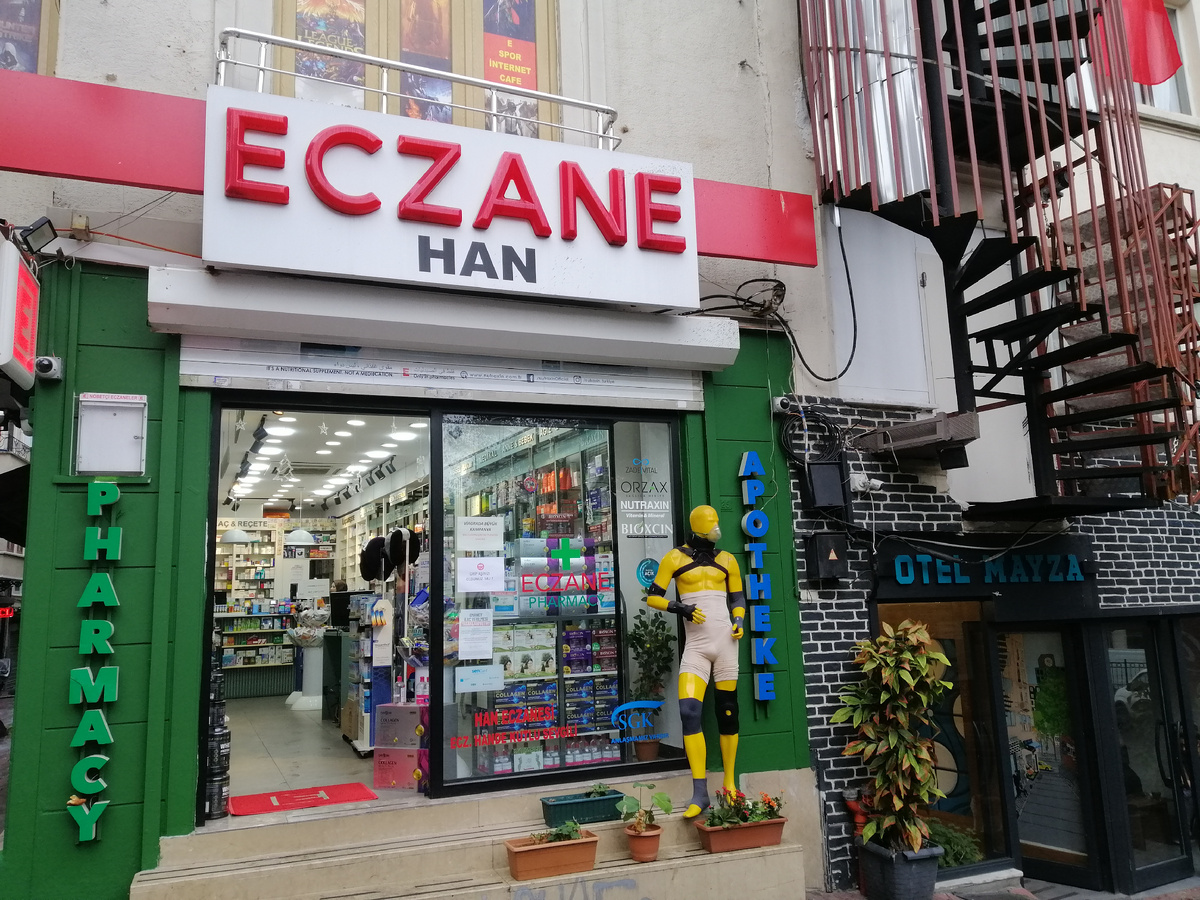Аптека Han Eczanesi рядом с отелем Mayza