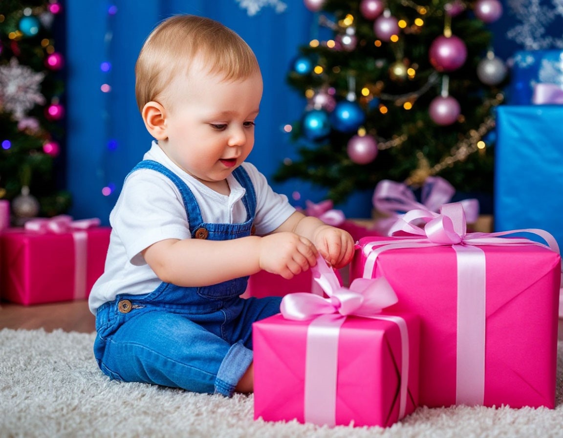 Подарок на Новый год ребенку 1 год