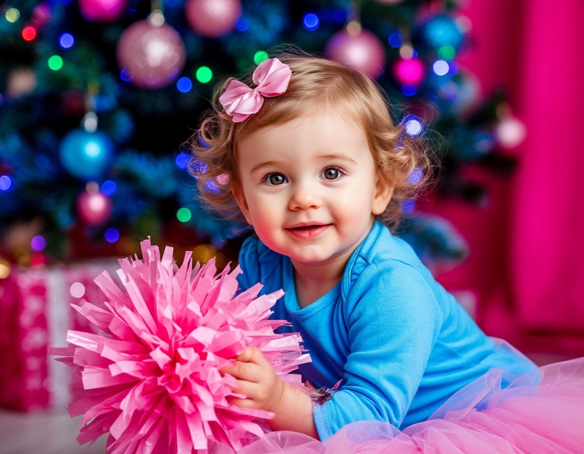 Новый год - повод для праздника годовалого ребенка