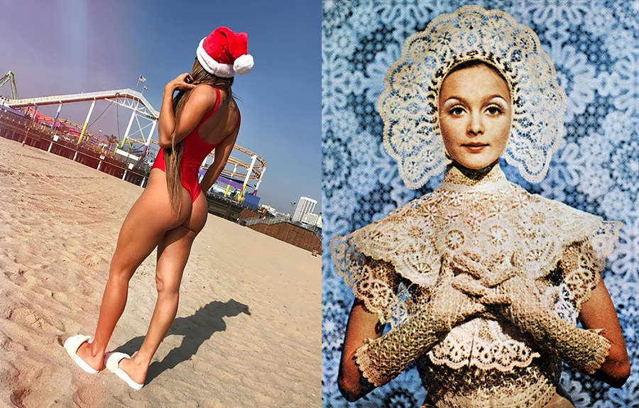 На пляже и в советской рекламе кружев