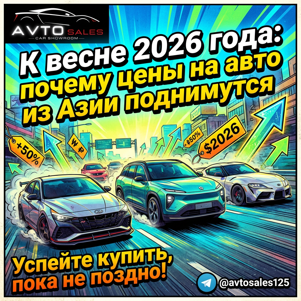    Цены на авто из Азии: почему весной 2026 года стоит покупать сейчас Авто Сейлс