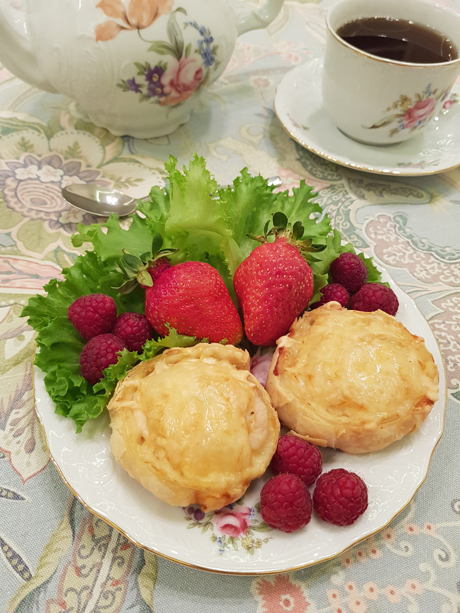 Улитки с курицей 