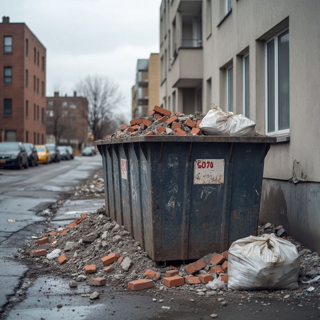 Мусор собирают в плотные мешки или контейнеры