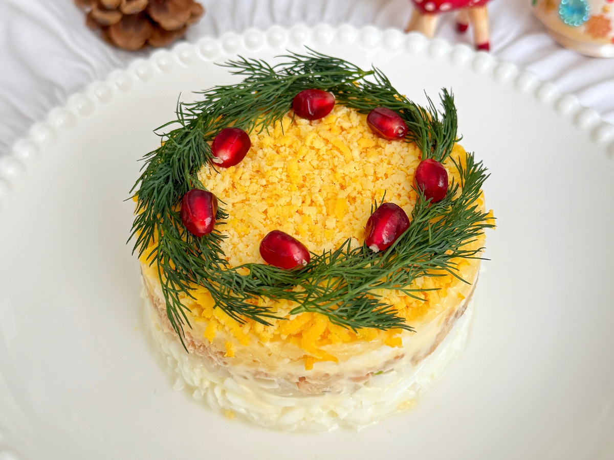 Мимоза с горбушей классическая