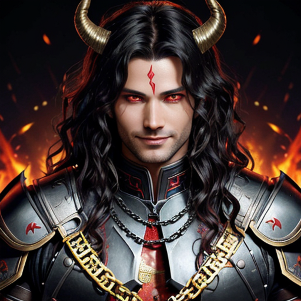 Саймон показывался Дедам Морозам во всей красе высшего демона. В галерее иллюстрации созданы нейросетью для онлайн генерации картинок dezgo.com.