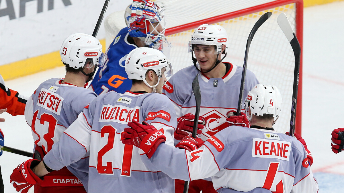    "Спартак" одержал волевую победу в Санкт-Петербурге. Фото: пресс-служба КХЛ