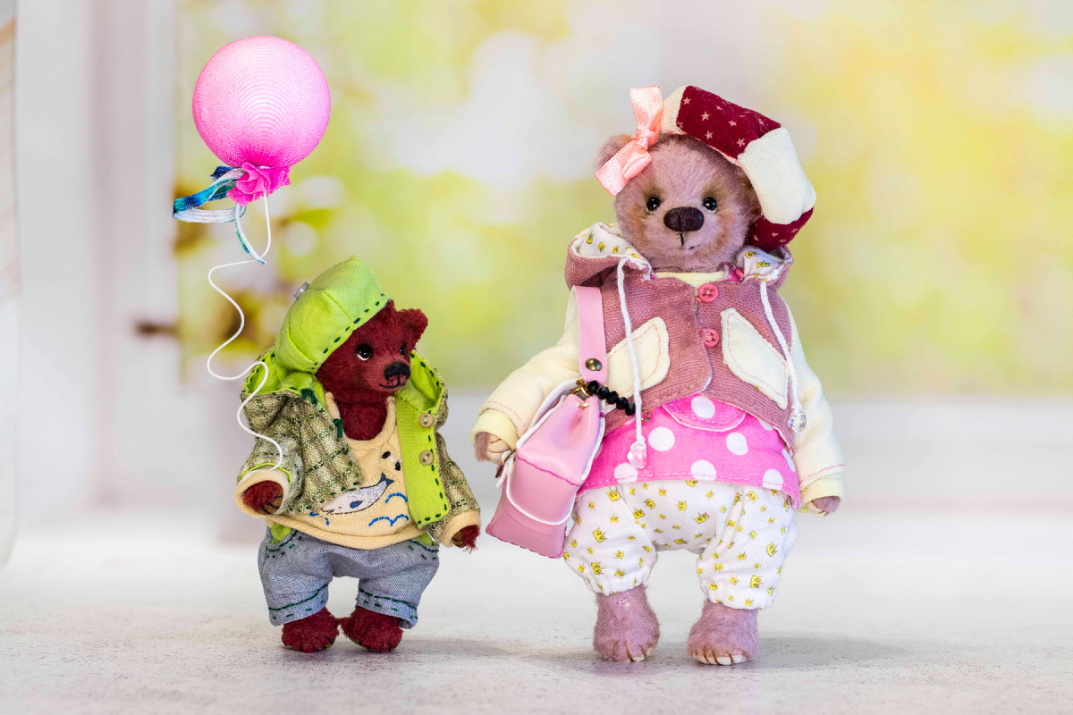 Мишки тедди Иришка и Мио