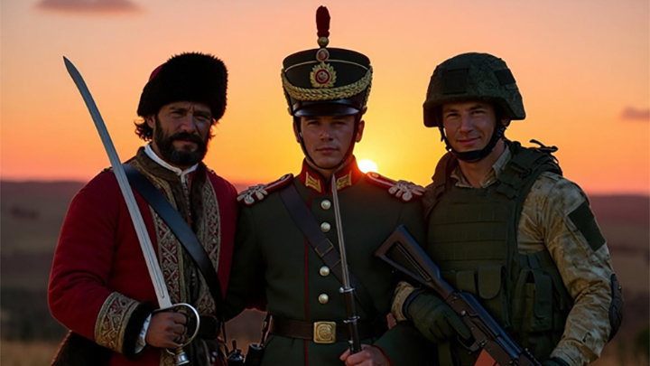    Армия России всегда была надёжной опорой государства. Коллаж Царьграда