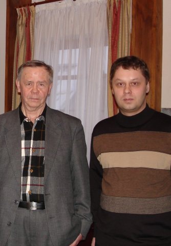 Сергей Каргашин с писателем Валентином Распутиным.