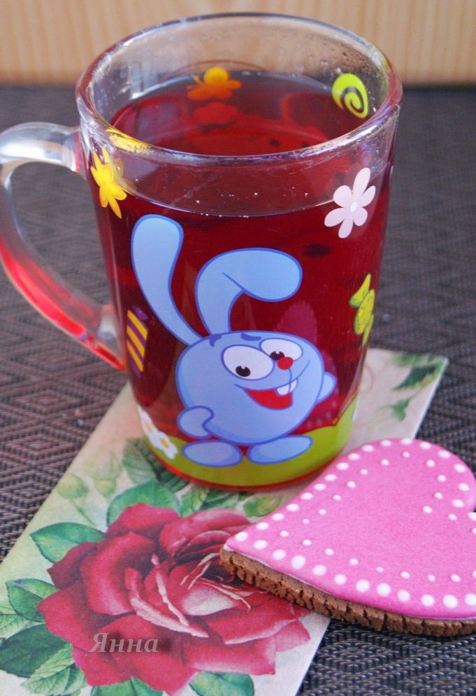 Фото автора. Пряный клюквенно-яблочный компот.