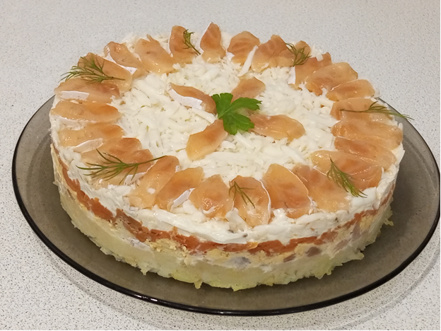 Красная рыба под шубкой.