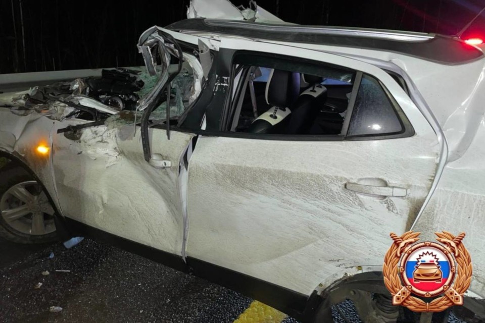    Неудачный обгон на М-11 в Вышневолоцком округе закончился печально. Фото: пресс-служба Управления Госавтоинспекции по Тверской области.