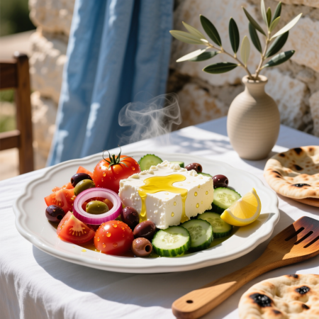 🇬🇷 Horiatikí (Χωριάτικη) — Греческий салат