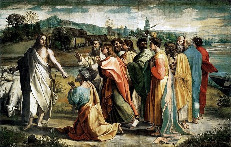 Рафаэль Санти. Вручение ключей от рая