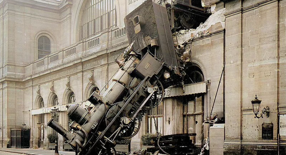 Париж, 1895: паровоз, который не смог остановиться