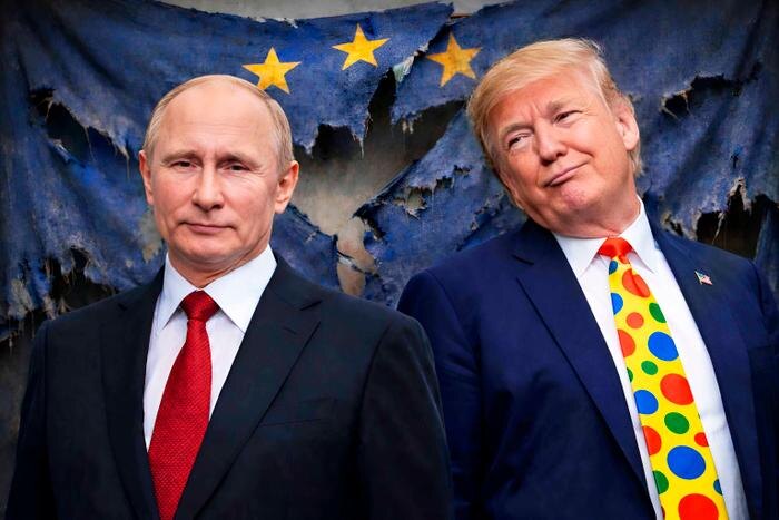 Овации Трампа против пяти часов Путина: неделя, показавшая, где говорят, а где решают. Обложка © GPTChat