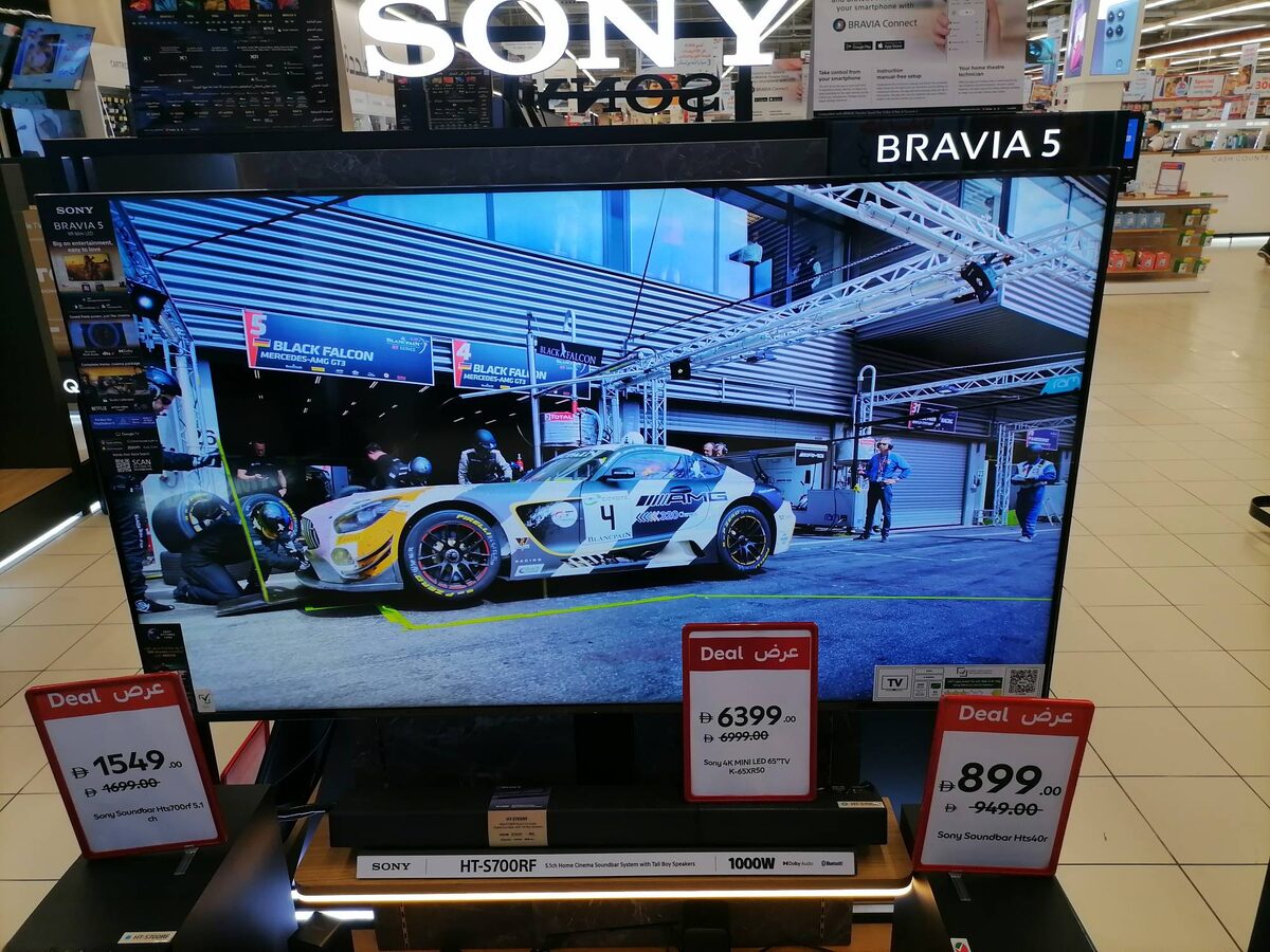 Телевизор Sony mini led 65 дюймов за 6 999 дирхам по промо цене за 6 399 дирхам