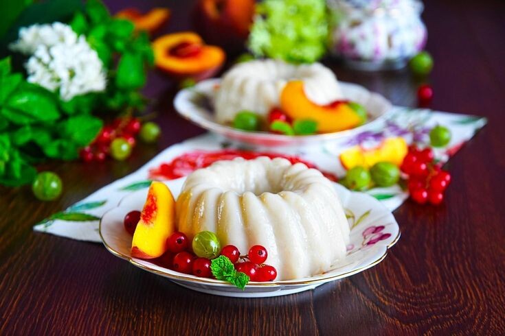 Блюманже (десерт был очень популярен с конца XVIII до средины XIX веков)