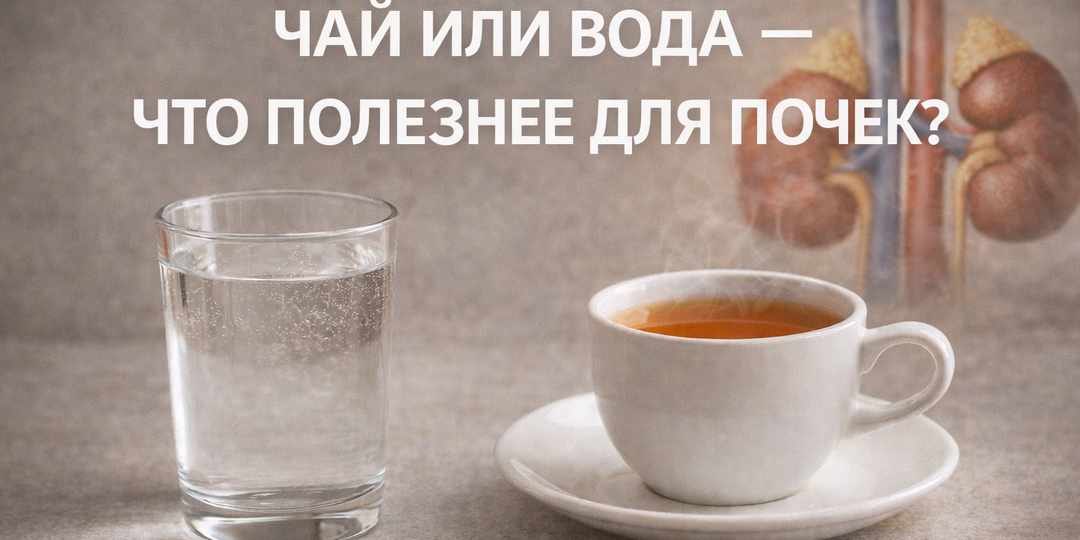 Чай или вода — что полезнее для почек после 50?