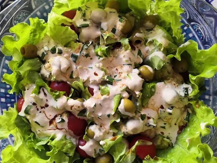 Праздничный салат с крабами