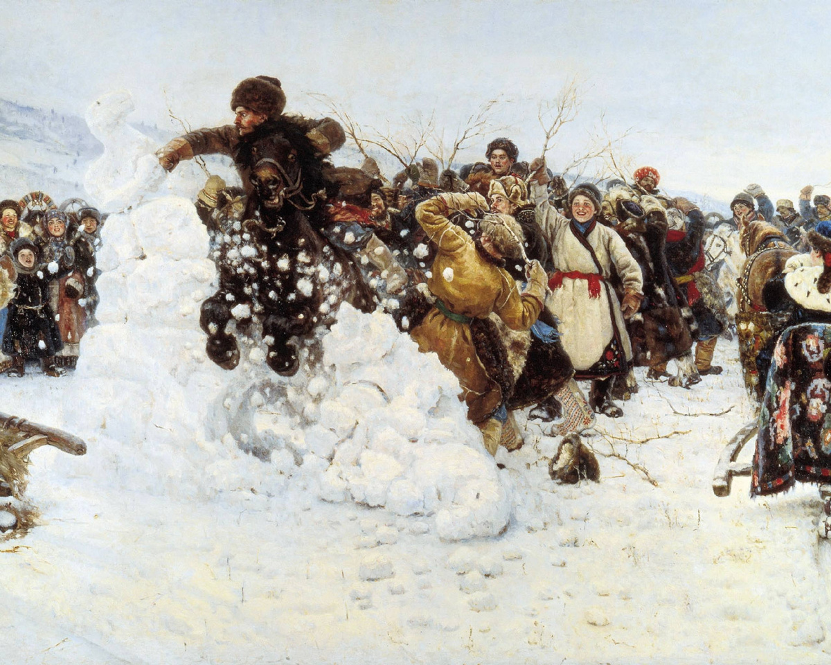 Взятие снежного городка