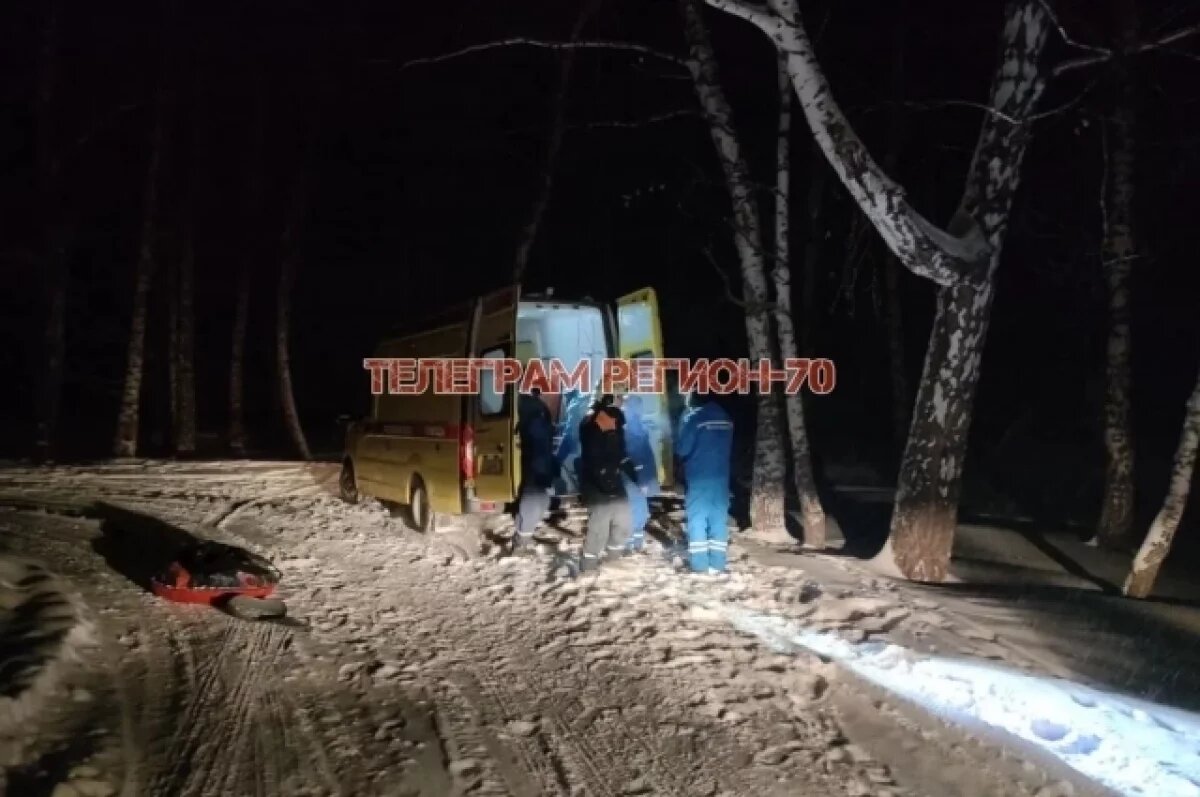    Под Томском пострадала молодая девушка при катании на тюбинге