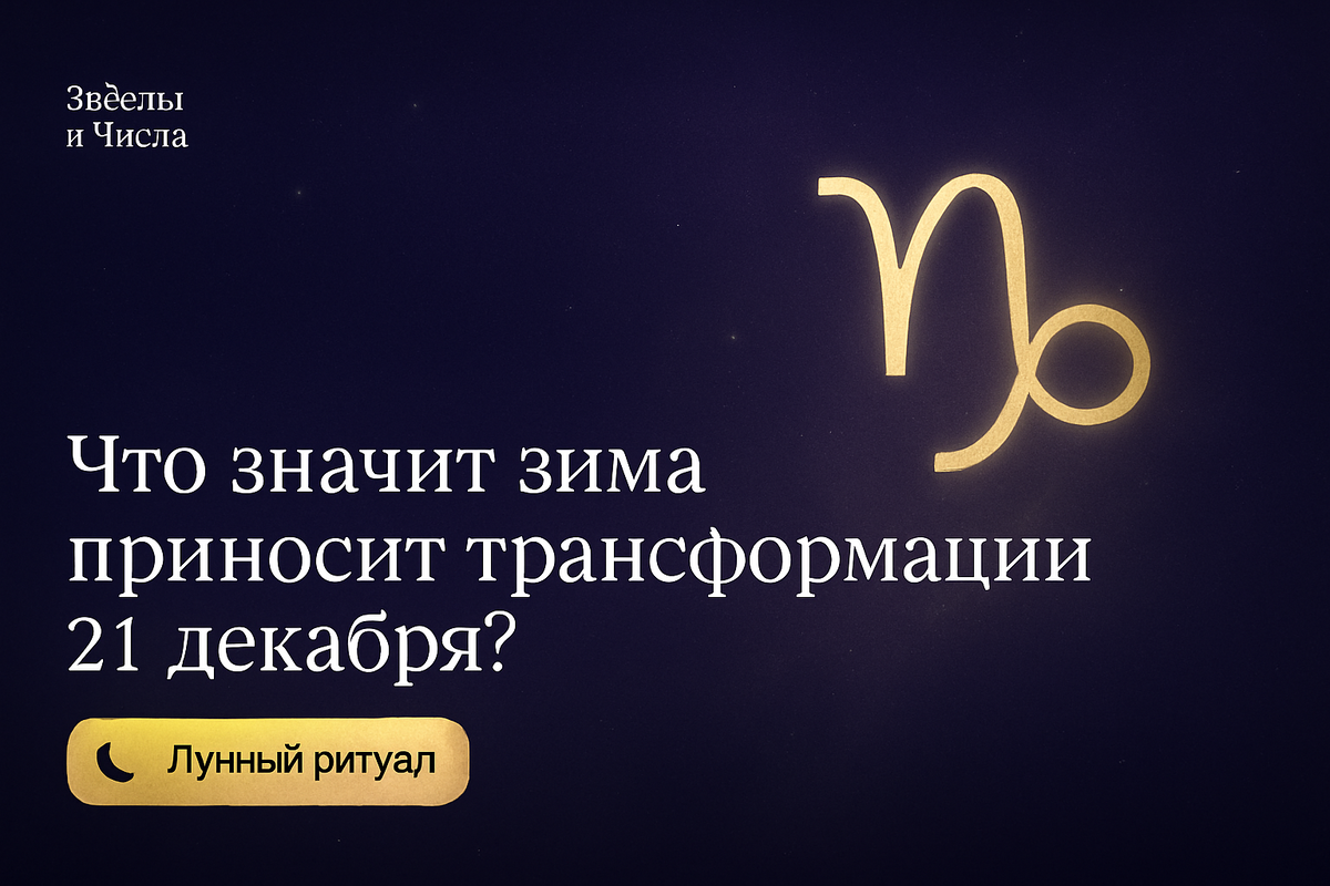    Зачем искать свет, когда зима приносит личные трансформации 21 декабря? Мария