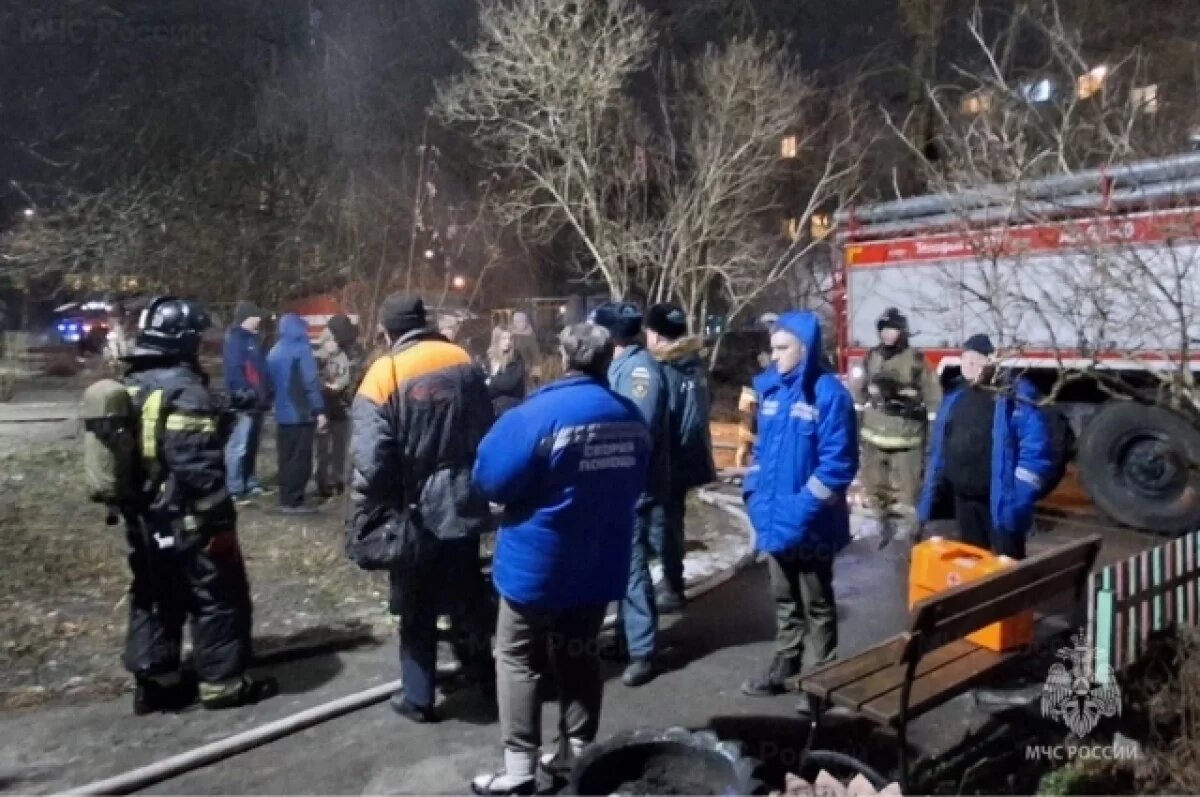    Сотрудники МЧС спасли двух человек на пожаре в брянском Фокино