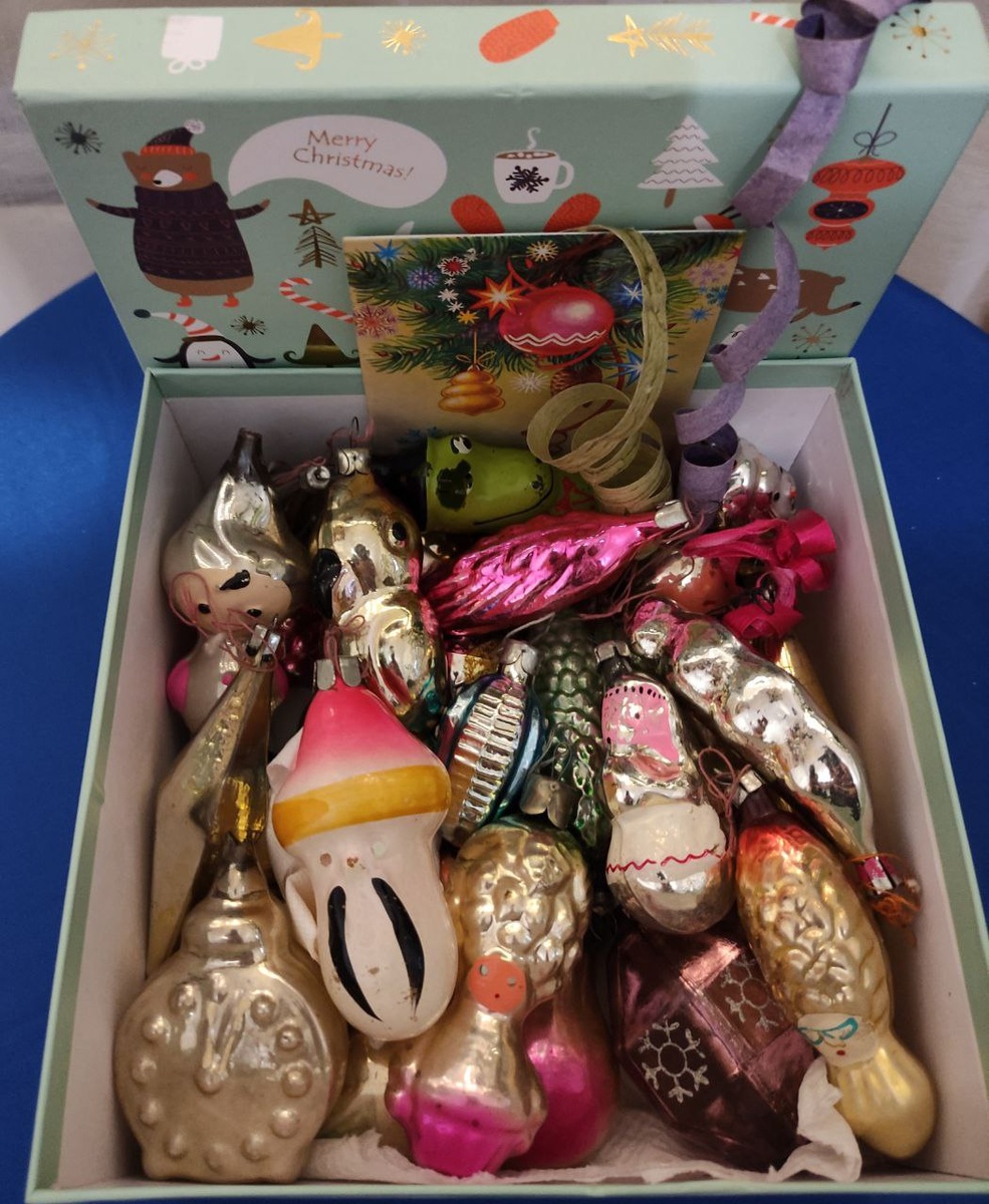 Мои ёлочные стеклянные игрушки.