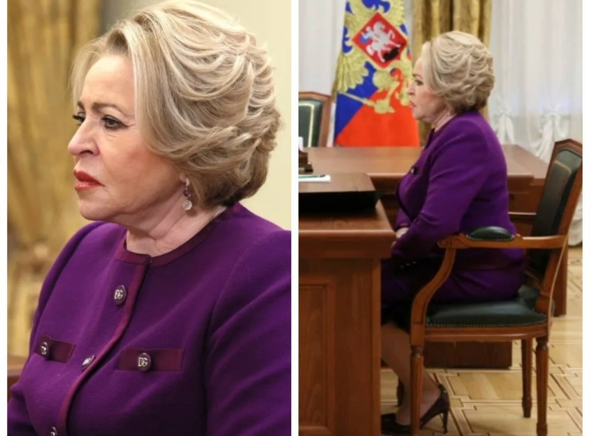 Валентина Матвиенко в жакете и юбке от Dolce & Gabbana