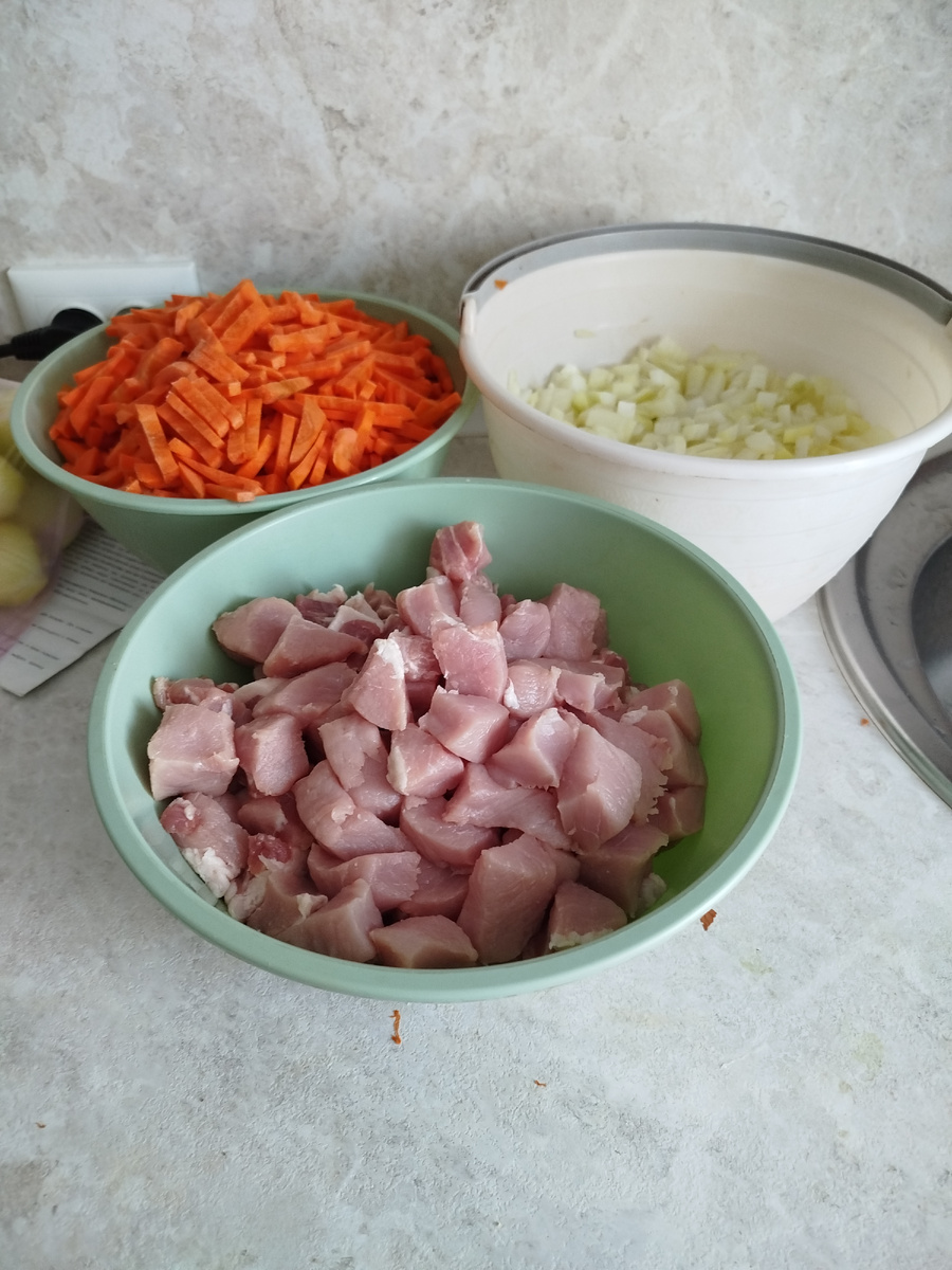 Ингредиенты готовы.