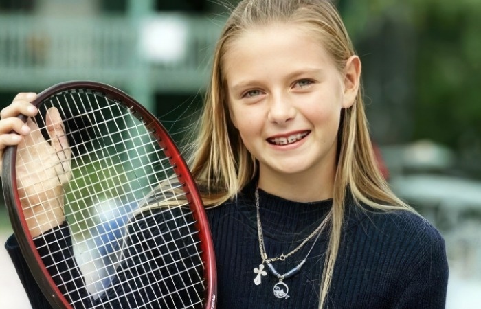 Мария Шарапова в детстве.