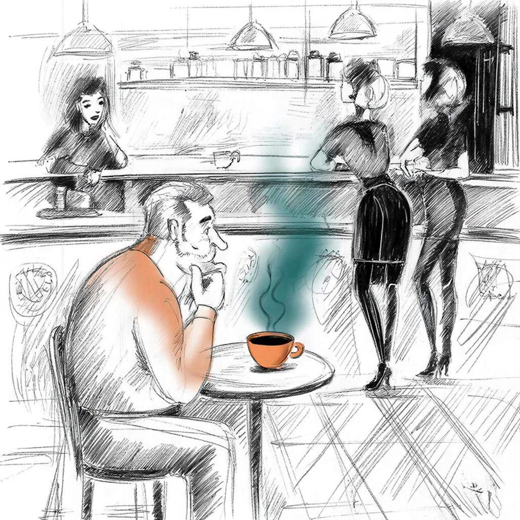 Сижу я как-то в своём обычном кафе, допиваю утренний эспрессо и с философским спокойствием наблюдаю за жизнью...