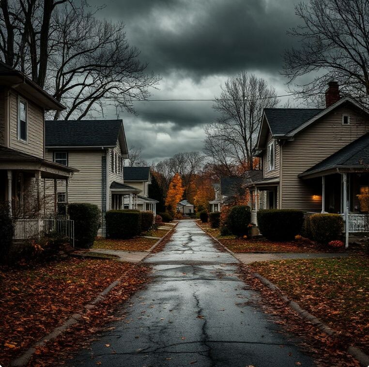 Зловещий пригород и его тайны. Нейросеть.