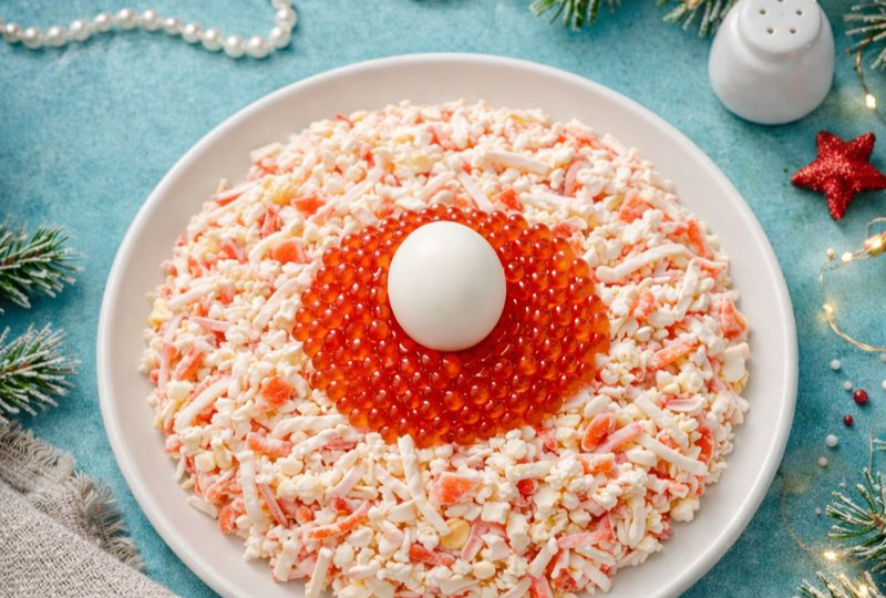 Салат Морская жемчужина - нежный и очень вкусный